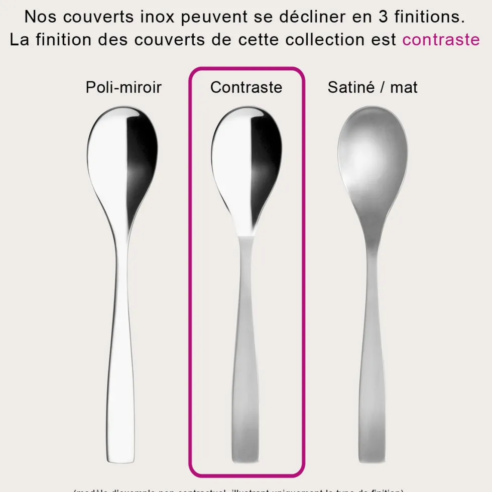 ASTREE CISELE MIROIR Couteau de table monobloc lame scie