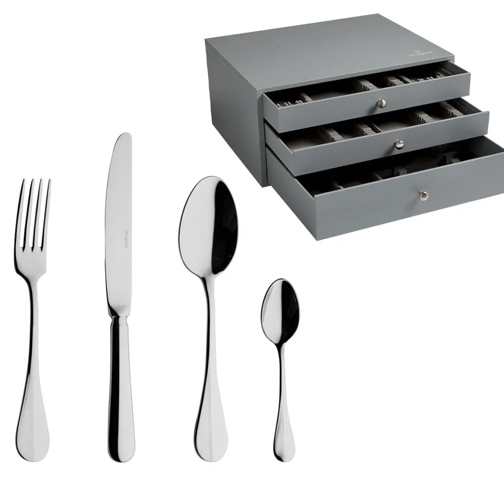 BLOIS Coffret 24 couverts monobloc lame scie