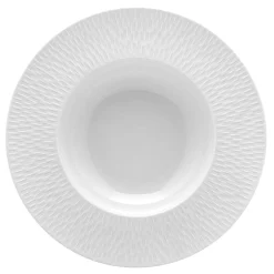 BOREAL SATIN BLANC Assiette creuse à aile 29 cm