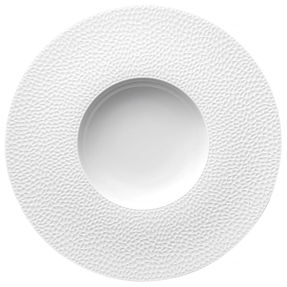 COLLECTION L FRAGMENT BLANC Assiette gourmet grand bassin 30 cm