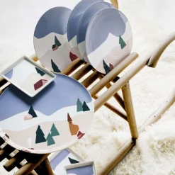 DESTINATION MONTAGNE Coffret 3 mini plats 16 x 12 cm