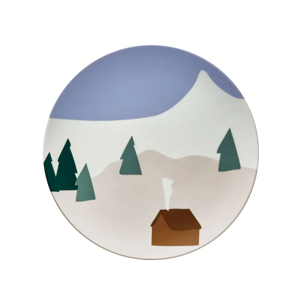 DESTINATION MONTAGNE Coffret 6 assiettes 23 cm