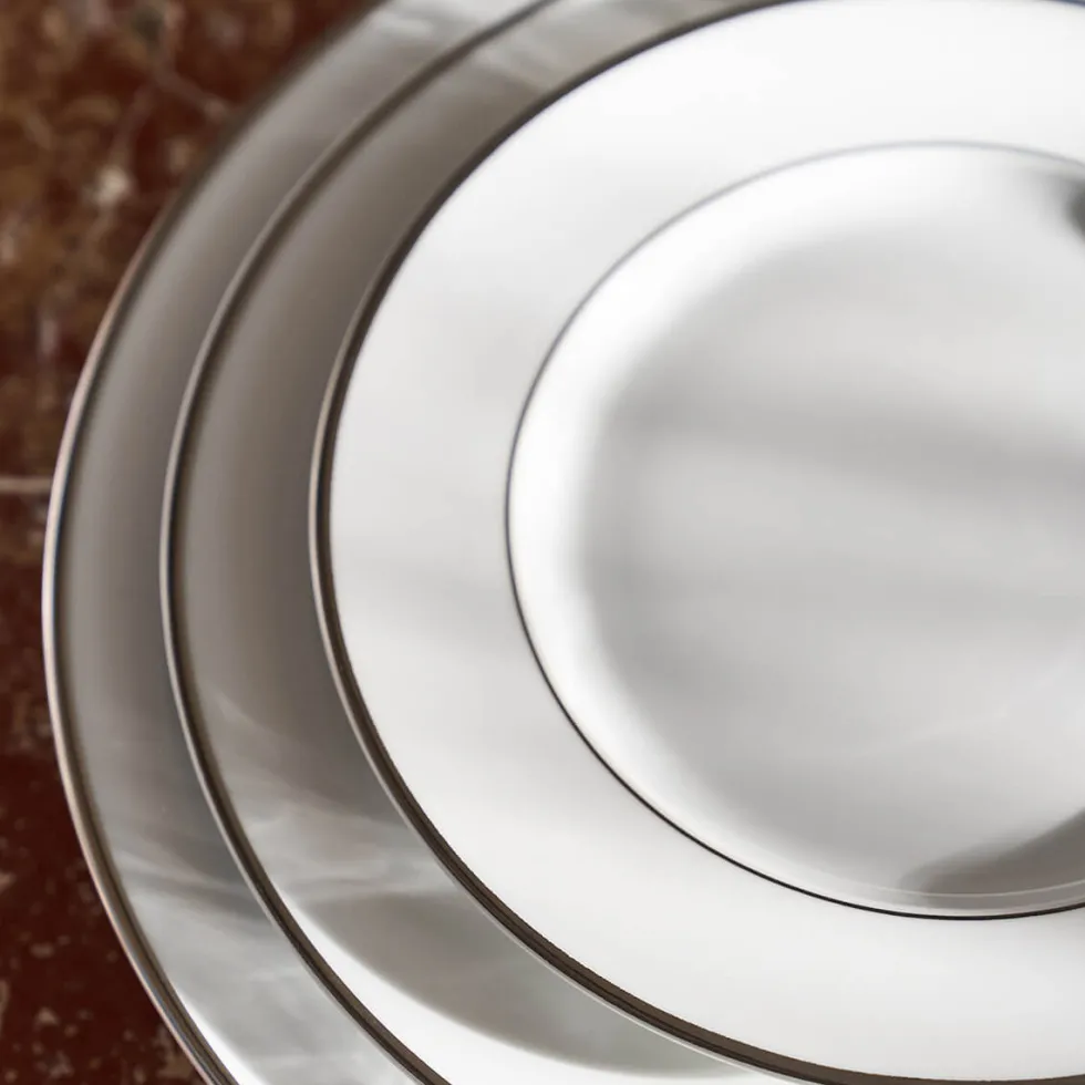 GALON PLATINE Assiette de présentation 32 cm