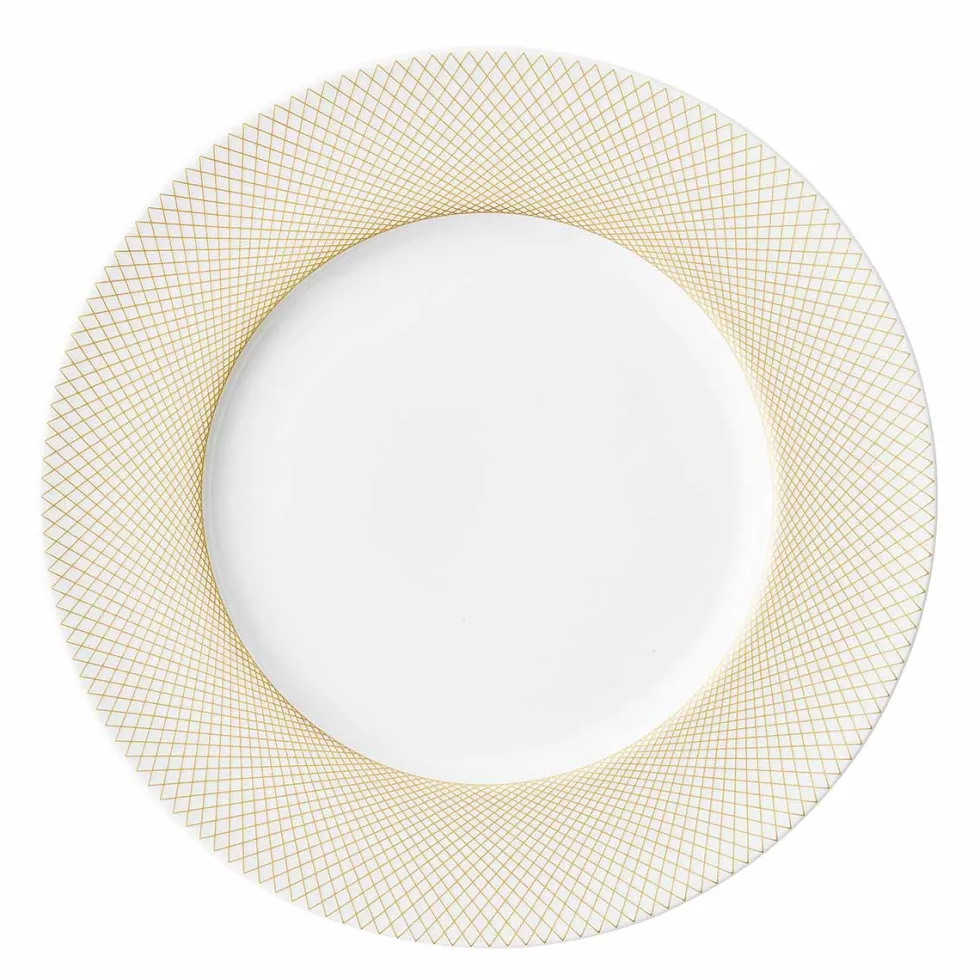 GRAPHIQUE CLASSIQUE DORE Assiette plate 28,5cm