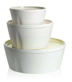 LA VAISSELLE DE L'ECONOME ARTICHAUT VERT Coffret bol droit et assiette 24 cm