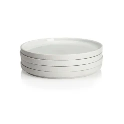 LA VAISSELLE DE L'ECONOME BLANCHE Coffret 4 assiettes 18 cm