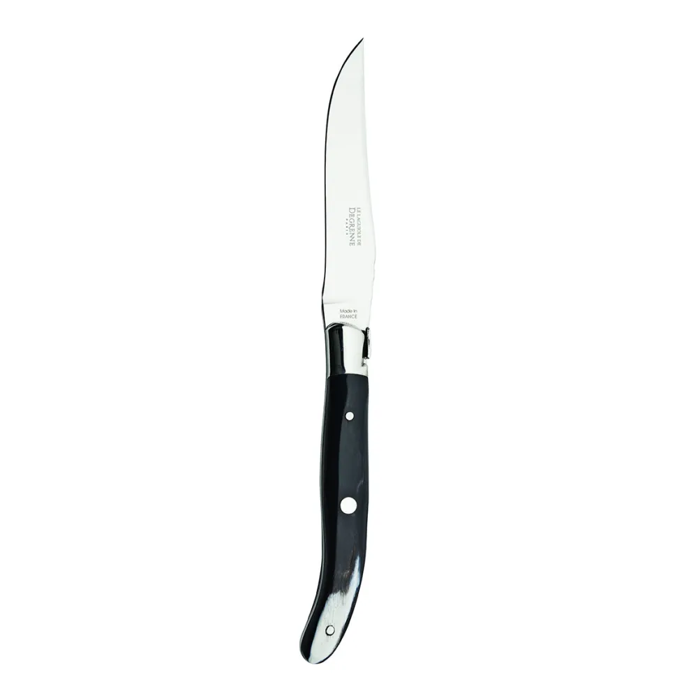 LAGUIOLE TABLE Couteau à steak corne noire