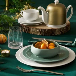 NUANCES COTON & LIN VERT EMERAUDE Nappe rectangulaire 180 x 250 cm