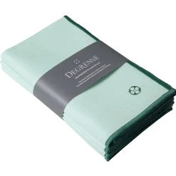 NUANCES COTON & LIN VERT MENTHE Lot de 4 serviettes 50 x 40 cm