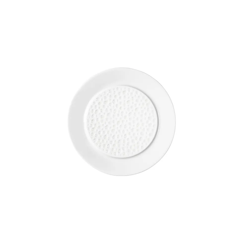 PERLES DE ROSEE BLANCHES Assiette à pain 14 cm