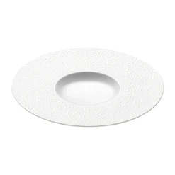 PERLES DE ROSEE BLANCHES Assiette gourmet petit bassin 28 cm
