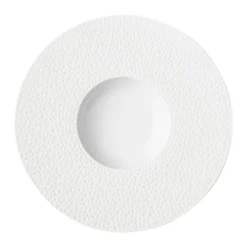 PERLES DE ROSEE BLANCHES Assiette gourmet petit bassin 28 cm
