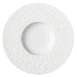 PERLES DE ROSEE BLANCHES Assiette gourmet grand bassin 30 cm