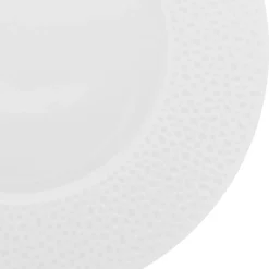 PERLES DE ROSEE BLANCHES Assiette plate ronde 27,9 cm
