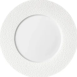 PERLES DE ROSEE BLANCHES Assiette de présentation 32 cm