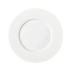 PERLES DE ROSEE BLANCHES Assiette à dessert 24 cm