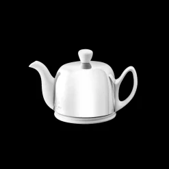 SALAM CLASSIQUE Théière cloche miroir - corps blanc