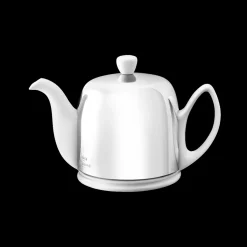 SALAM CLASSIQUE Théière cloche miroir - corps blanc