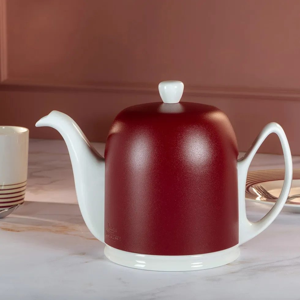 SALAM MINERALE Théière 4 tasses cloche bordeaux