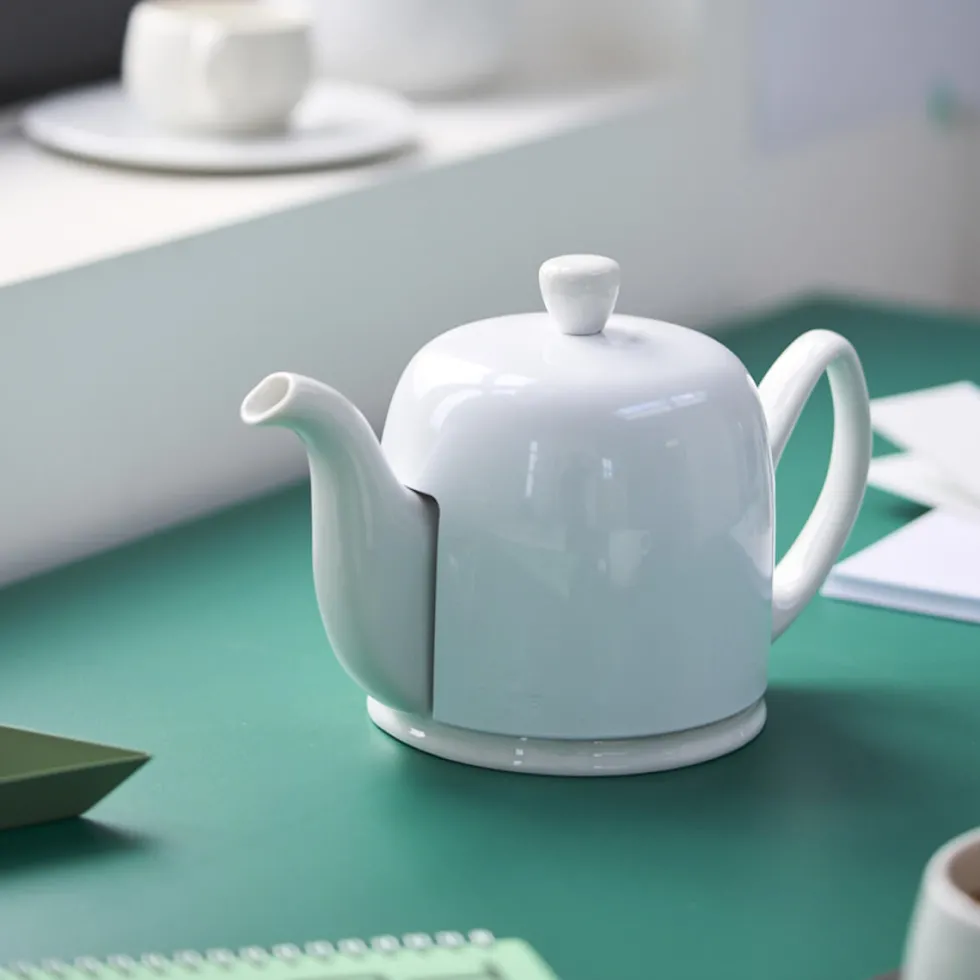 SALAM MONOCHROME Théière 4 tasses cloche blanche