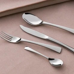 SOLSTICE MIROIR Coffret 24 couverts monobloc lame scie n°1