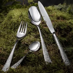 SUPERNATURE MIROIR Coffret 24 couverts monobloc lame scie